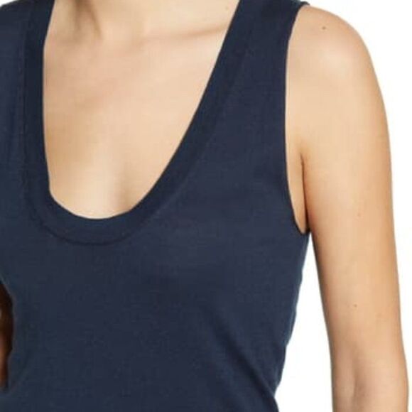 7 For All Mankind Navy Vintage Tank - Picture 3 of 4